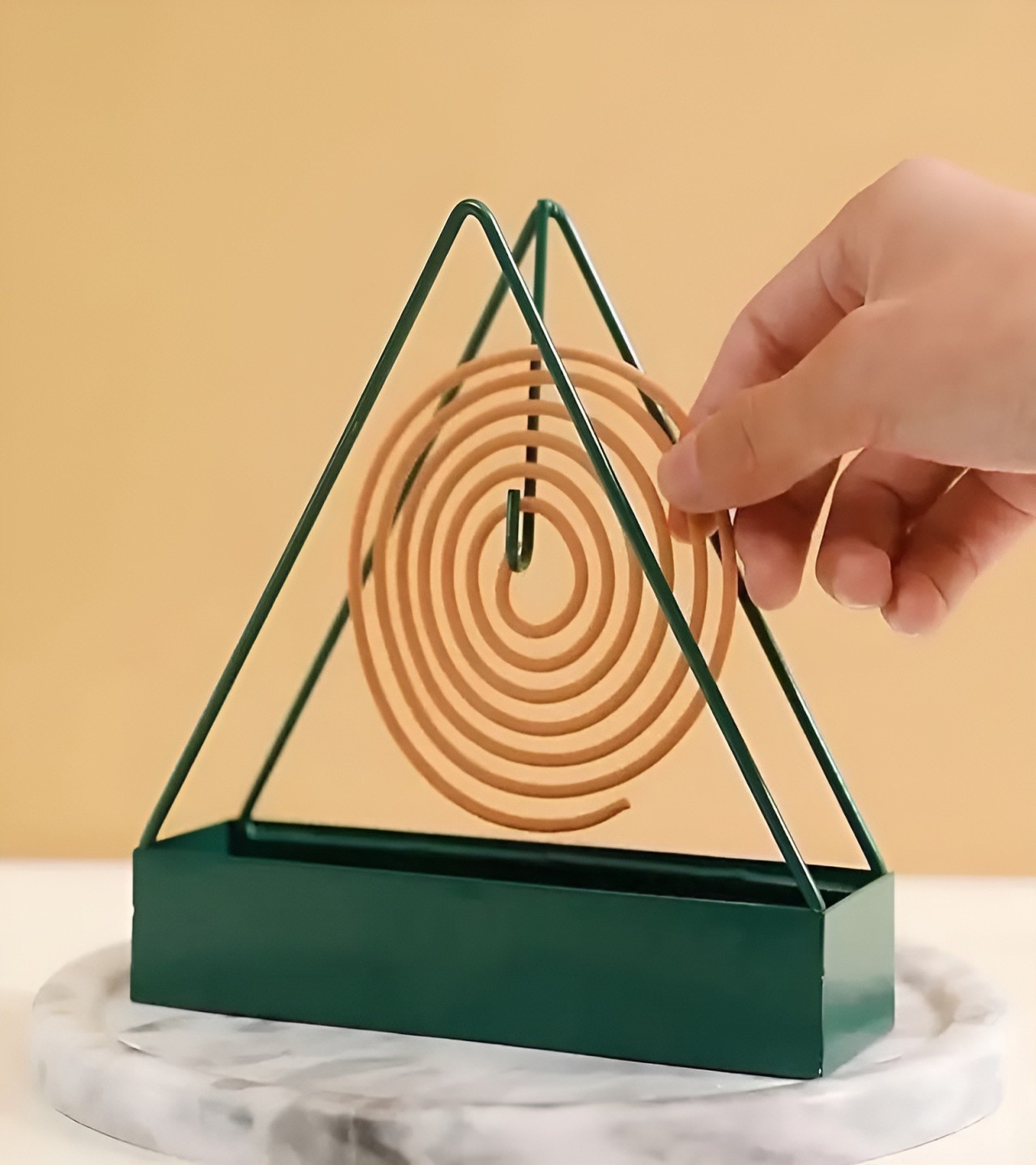 Mosquito Coil Stand Triangle Anti-scald Mosquito Coil Stand Wax Melt Burner Home Decoration Aromatherapy Burner