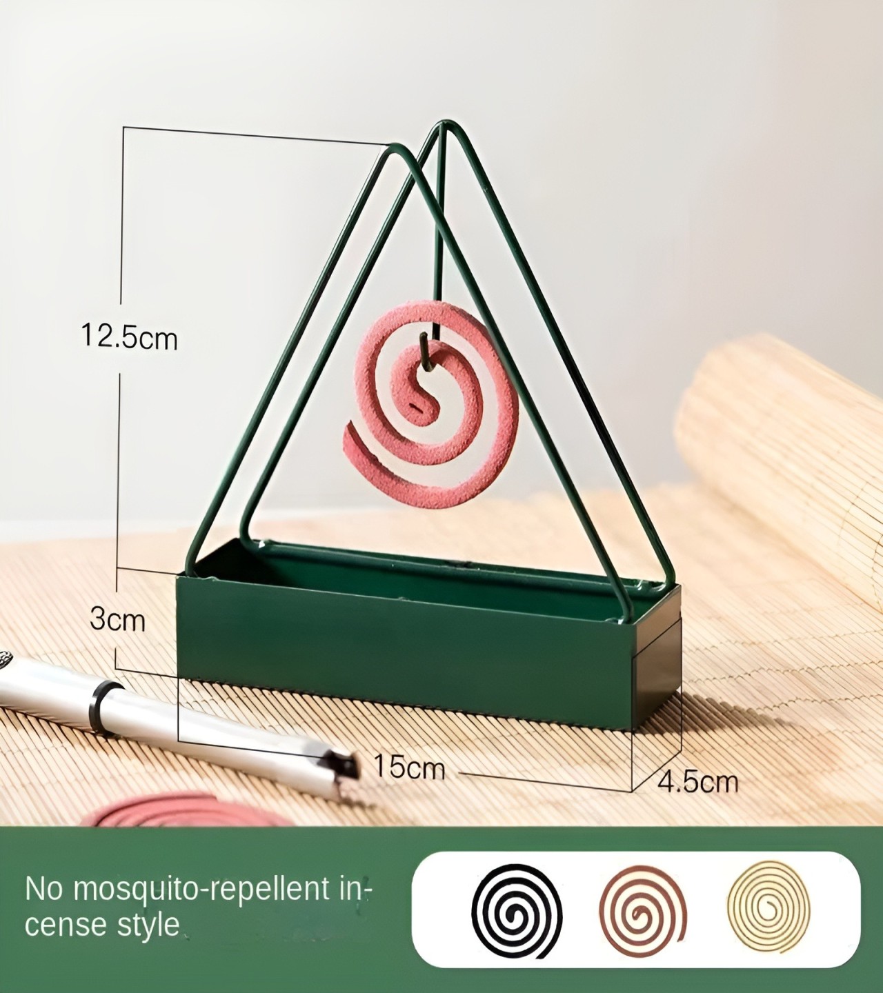 Mosquito Coil Stand Triangle Anti-scald Mosquito Coil Stand Wax Melt Burner Home Decoration Aromatherapy Burner